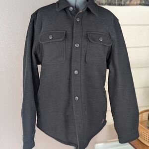 Jachs New York Men’s Wool Blend Jacket Sherpa Lined Button Front Size L